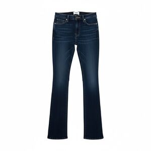 Paige Jeans Women’s Blue Denim Size 26 Flare Low Rise 29in Inseam Dark Wash